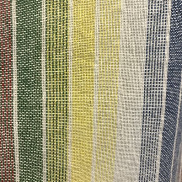 THML Rainbow Stripe Tassel Midi Dress Sz XS 100% Cotton Summer Beach Casual Boho - Picture 7 of 13